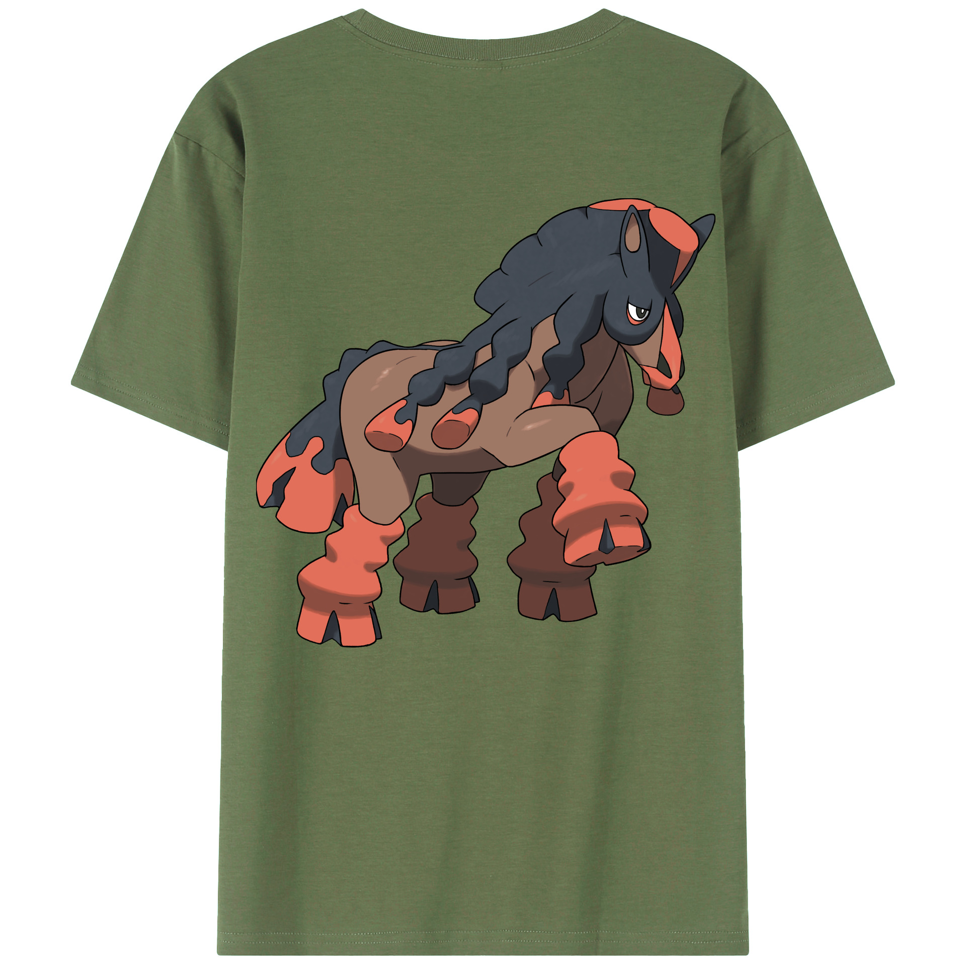 （画像用） ポケットモンスター Pokémon 綿100％ メンズ半袖Tシャツ（バックプリント） 通気性